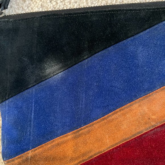 Patricia Nash *Cassini* Wristlet, Colorblock Suede, Gently Used - Picture 11 of 11